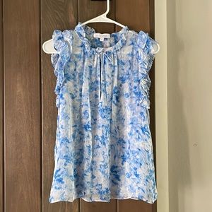 NWT Blue flows Top